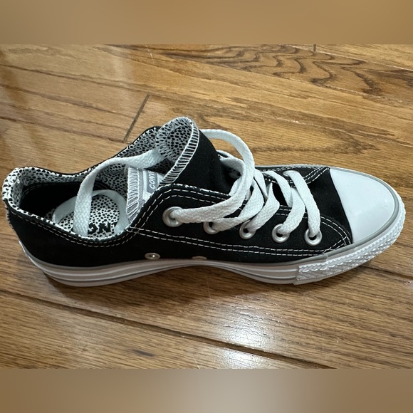 CONVERSE CTAS Women Black Double Tongue Grey Low Top Canvas | Size 6 - Picture 4 of 9